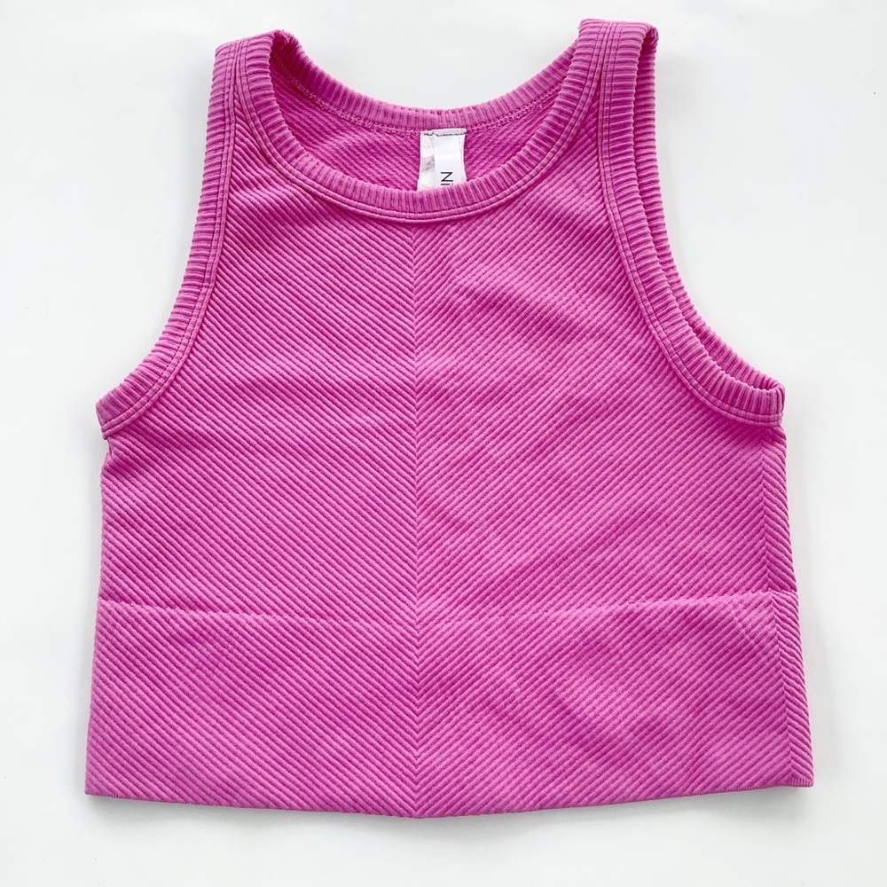 Nikibiki Ribbed Hot Pink Tank Top